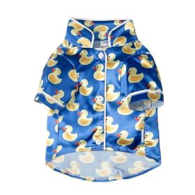 New Dog Clothes Autumn And Winter Cat Clothes (Option: Blue-L)