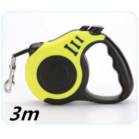 leashPet Automatic Telescopic Traction Rope (Option: Yellow-3m)