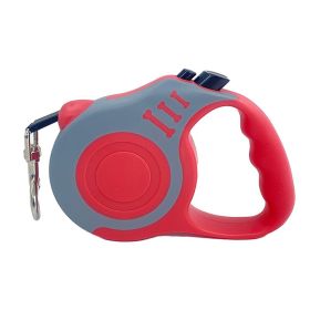 leashPet Automatic Telescopic Traction Rope (Option: Grey red-5m)